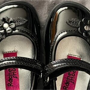 NEW Rachel Baby Girl Shoes Black Patent Leather Mary Janes Sz 3 Walkers EASTER
